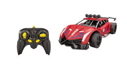 RC auto 1:14 s mlhovým efektem červené