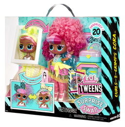 L.O.L. Surprise! Swap Tweens panenka a mini Tweens česací hlava - Cora