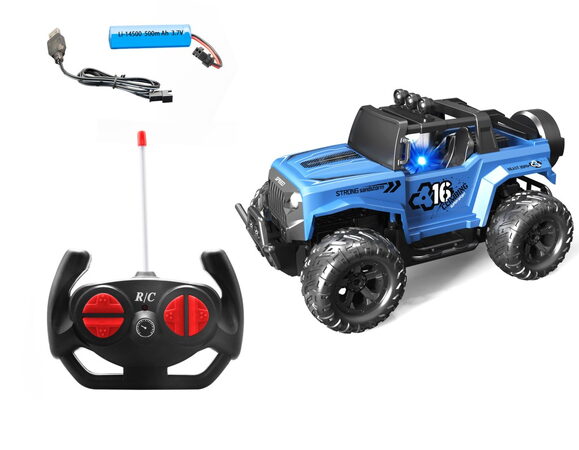 Auto 1:16 RC modré