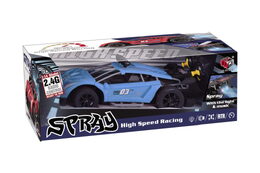 RC auto 1:14 s mlhovým efektem modré