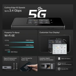 Router TP-Link M8550 5G Mobile Wi-Fi - černý