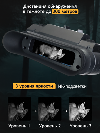 Digitální binokulární dalekohled s nočním viděním Levenhuk Halo NVB10 Helmet
