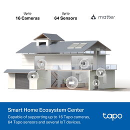 Chytrý IoT hub TP-Link Tapo H500 s vyzváněním, 2,4GHz, 868Hz, 1x LAN, 1x HDMI, USB