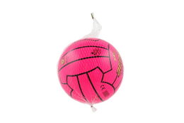 Míč volejbalový plážový 15cm 3 barvy v síťce