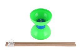 Diabolo velké sada plast/dřevo 35x12cm 2 barvy na kartě