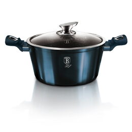 BERLINGERHAUS Sada nádobí s mramorovým povrchem 22 ks Aquamarine Metallic Line BH-7183