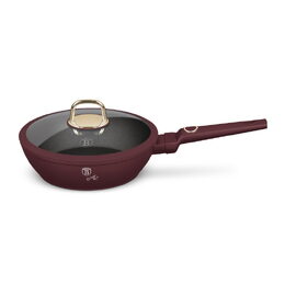 BERLINGERHAUS Pánev hluboká s titanovým povrchem a poklicí 24 cm Leonardo Collection BH-8032