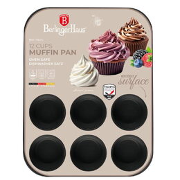 BERLINGERHAUS Forma na muffiny s nepřilnavým povrchem 12 ks Leonardo Collection BH-7945