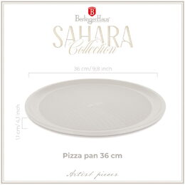 BERLINGERHAUS Pánev na pizzu s titanovým povrchem 36 cm Sahara Collection BH-7926