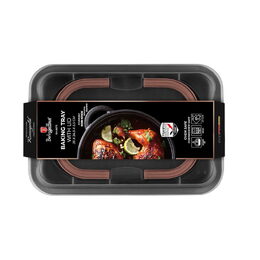 BERLINGERHAUS Plech na pečení s víkem přenosný Black Rose Collection BH-8673