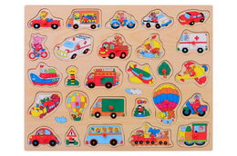 Dřevěné puzzle s úchytem velké