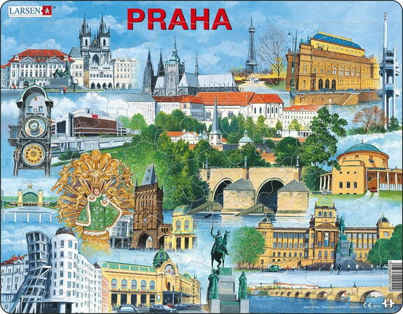 Puzzle Praha - nejzajímavěJší atrakce 66 dílků