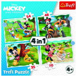 Puzzle 4v1 Mickey a Minnie
