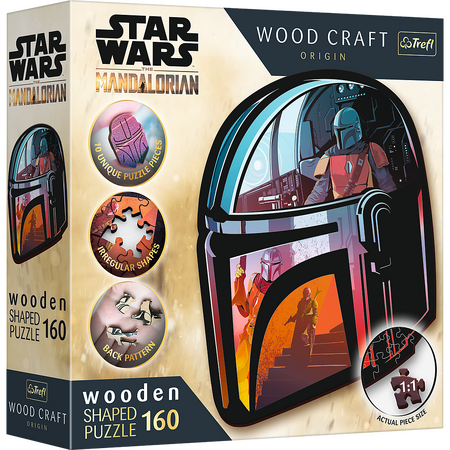 Dřevěné puzzle Star Wars the Maldalorian 160 dílků