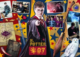 Puzzle Harry Potter Harry Potter, Ron, Hermiona 3v1 400 + 500 + 600 dílků