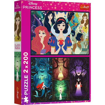 Puzzle 2x200 dílků Disney Princezny