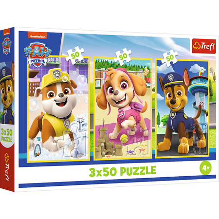 Puzzle Naši psi 3v1 Tlapková patrola 3x50 dílků