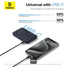 Bezdrátová powerbanka Baseus PicoGo Qi2 5000mAh, 20W černá