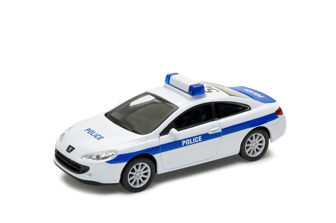Welly Peugeot Coupe 407 POLICE 1:34