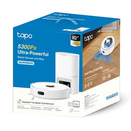 Vysavač TP-Link Tapo RV30 Max Plus White robotický s mopem, výkon 5300 Pa, aut. vyprazdňování