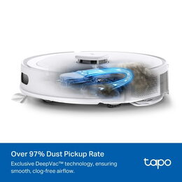 Vysavač TP-Link Tapo RV30 Max White robotický s mopem, výkon 5300 Pa
