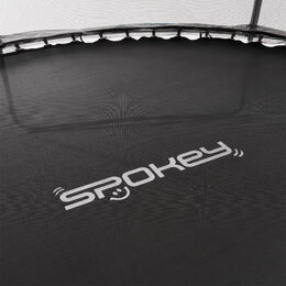 Spokey BOUNCE Trampolína 305 cm s ochrannou sítí a schůdky, černo-zelená