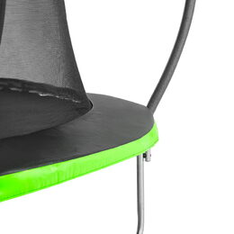 Spokey BOUNCE Trampolína 305 cm s ochrannou sítí a schůdky, černo-zelená