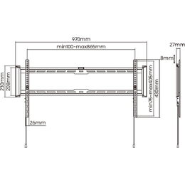 SHO 7210 FIXNÍ DRŽÁK TV STELL