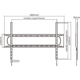 SHO 7220 FIXNÍ DRŽÁK TV STELL