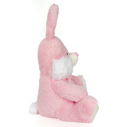 Plyšový králík sedící modrý/růžový 70 cm