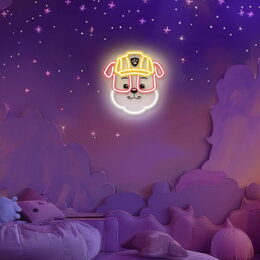 Dekorativní LED neon Tlapková patrola - Rubble