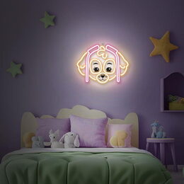 Dekorativní LED neon Tlapková patrola - Skye