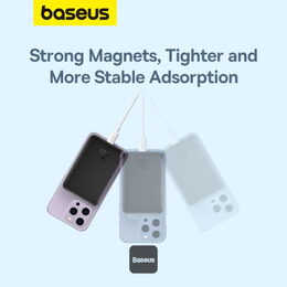 Bezdrátová powerbanka Baseus Magnetic Mini Air 6000mAh, 20W černá