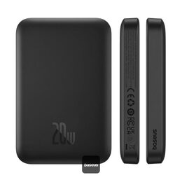 Bezdrátová powerbanka Baseus Magnetic Mini Air 6000mAh, 20W černá