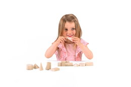 Wissner Dřevěná sada geometrických těles 14 ks