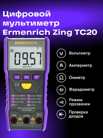 Digitální multimetr Ermenrich Zing TC20