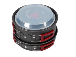 Sada nádobí Acra C22 camping set alluminium pro 3-4 osoby