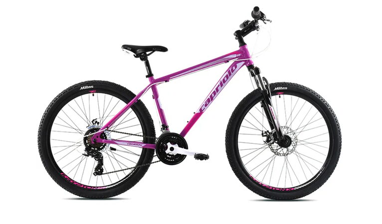 Horské jízdní kolo Capriolo OXYGEN 27,5"/18" fialovo-bílá