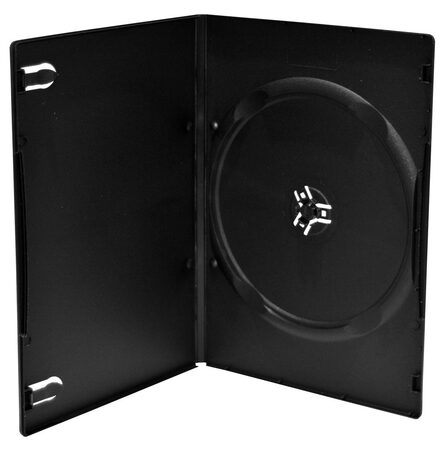 Obal na 1 DVD 7mm slim černý - karton 100 ks