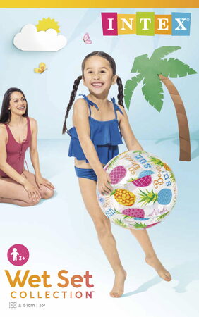 Míč 51 cm, barevný