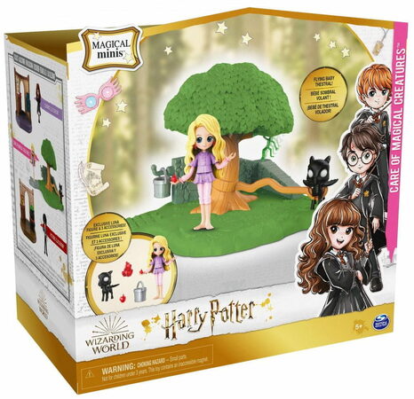 Harry Potter výuka létání s figurkou Lenky a Testrála