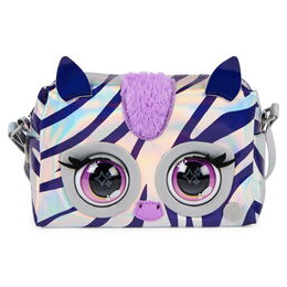 Purse Pets Metalická interaktivní kabelka zebra