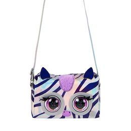 Purse Pets Metalická interaktivní kabelka zebra