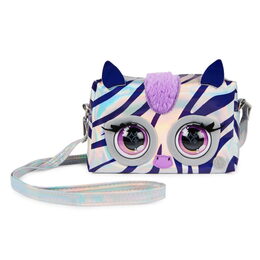 Purse Pets Metalická interaktivní kabelka zebra