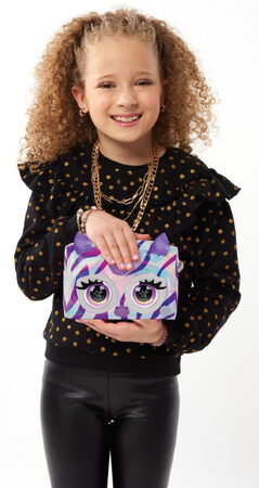 Purse Pets Metalická interaktivní kabelka zebra
