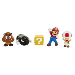 Sada 5 figurek Super Mario Diorama 6 cm