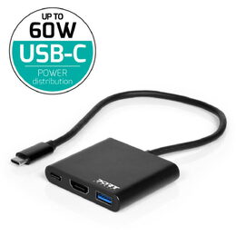 USB-C HUB HDMI 1X 4K+USB-A+USB-C PORT