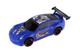 Auto sportovní plast 30cm na setrvačník 2 barvy v blistru