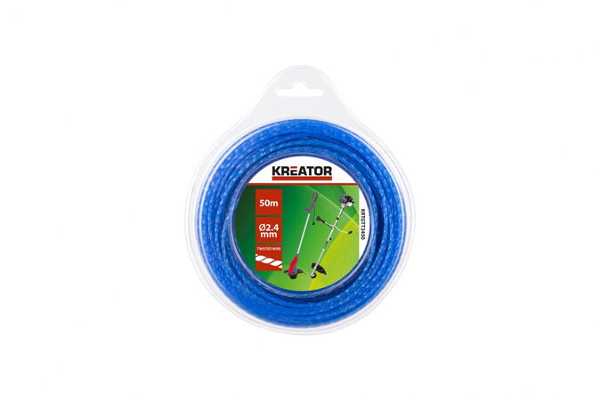 Struna Kreator KRTGTT2450 kroucená 2,4 mm x 50 m