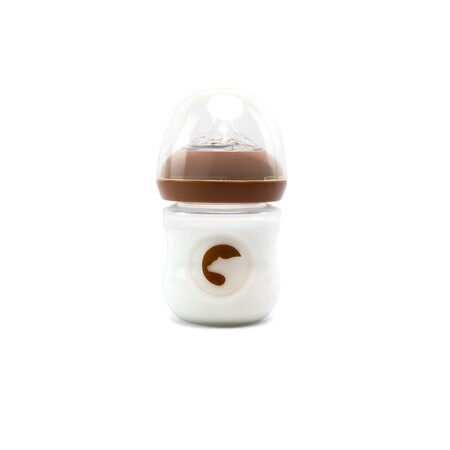 Kojenecká lahvička Kidnort Blabaer 125ml hnědá 0-3m